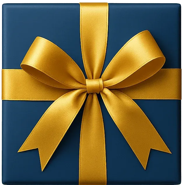 GiftCard con lazo dorado
